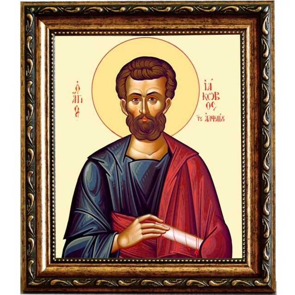 Иаков Святой апостол, брат Господень. Икона на холсте.
