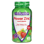 VitaFusion, Power Zinc, жевательные витамины, с натуральным вкусом клубники и мандарина, 90 жевательных таблеток