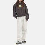 Худи Stussy Agness Boxy Crop Hoodie Logo, 218127