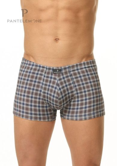 Трусы мужские боксеры Pantelemone PMH-1356, клетка серая