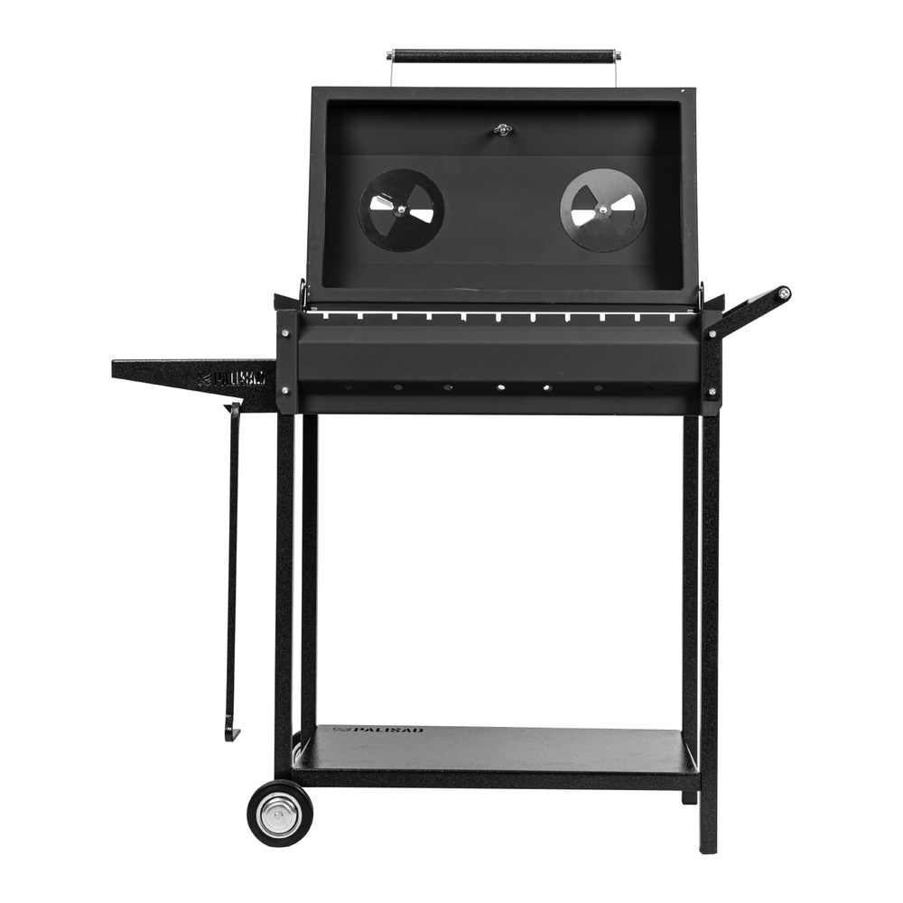 Мангал сварной на колесах, 662 х 390 х 152/805 мм, сталь 2 мм, кочерга в комплекте, Camping Palisad