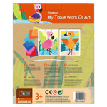 Набор для аппликаций Basir с плотным картоном, размер 25*20 см, с трафаретом, ассорти