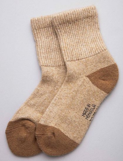 Носки из  монгольской шерсти Рыжие