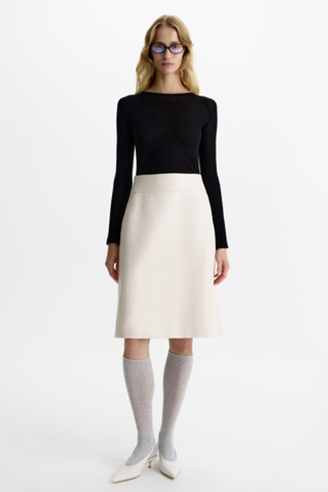 Юбка «Айвори» из итальянской эко-кожи