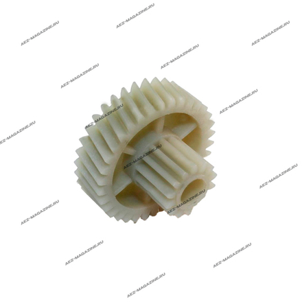 Шестерня редуктора Эльво D-37х16мм, 34/14 зубов косые/прямые, H-24,5мм, юбка 11мм