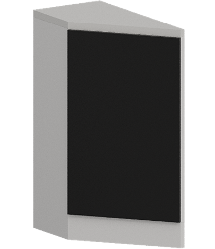 Кухня Модуль ШНТ 300 (левый) Графит / Черный матовый