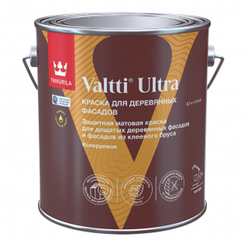 TIKKURILA VALTTI ULTRA  краска для деревянных фасадов база С 2,7 л