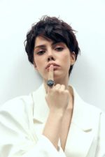 Кольцо Личико, серый фарфор