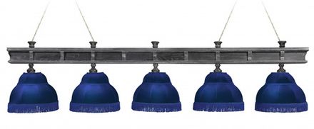 Лампа Президент Сильвер 5пл. ясень (Экс.2,бархат зеленый,бахрома желтая,фурнитура золото)