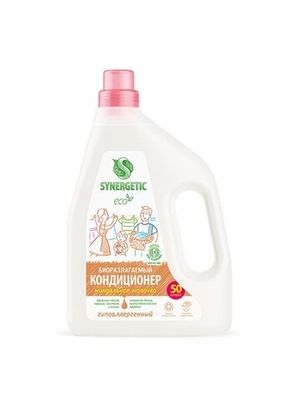 Кондиционер для белья "Миндальное молочко" Synergetic, 1.5 л