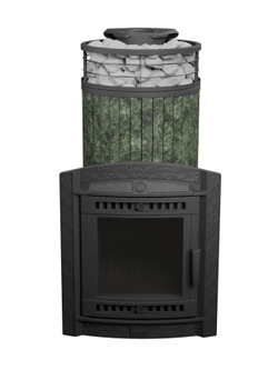 Печь банная «Атмосфера XL» Змеевик ламель+сетка с тоннелем