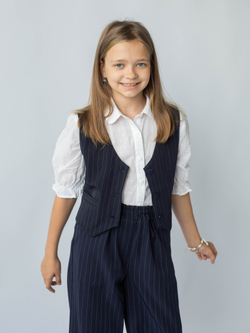 жилет школьный в полоску