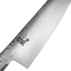 Профессиональный поварской кухонный нож, «Kiritsuke» 20 см, дамасская сталь, серия Ran, YA36034, YAXELL, Японияфотография - 3