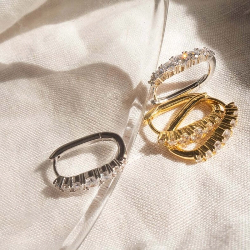 Серьги-кольца Твой Бриллиант – Серебро