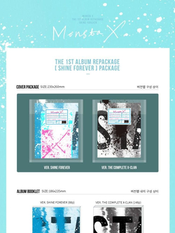 Альбом Monsta X - Shine Forever 1st Repackage Album RANDOM Version