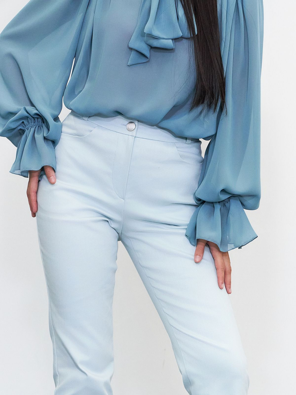 Брюки женские, Модный дом Виктории Тишиной, Тома мятные