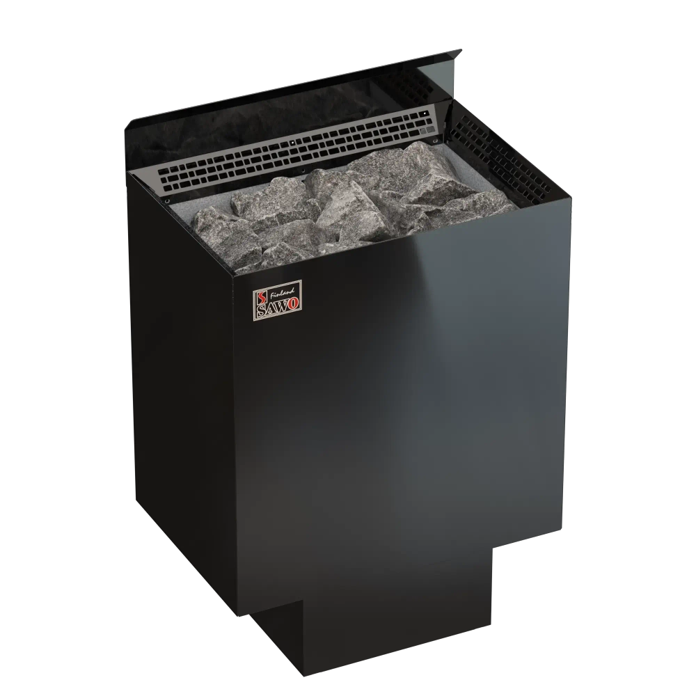 Электрическая печь SAWO NORDEX NRN-80Ni2-BL-Z-C (8,0 кВт, черная, внутри оцинковка, снаружи нержавейка, выносной пульт (встроенный блок мощности, пульт покупается отдельно)