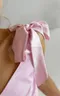 7286 пижама шортики и майка с завязками розового цвета