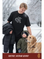 Футболка с вышивкой черная Отец