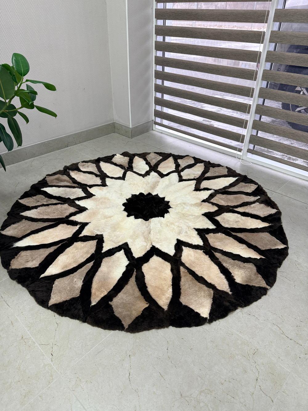 Ковер шкура натуральная овчина меховой