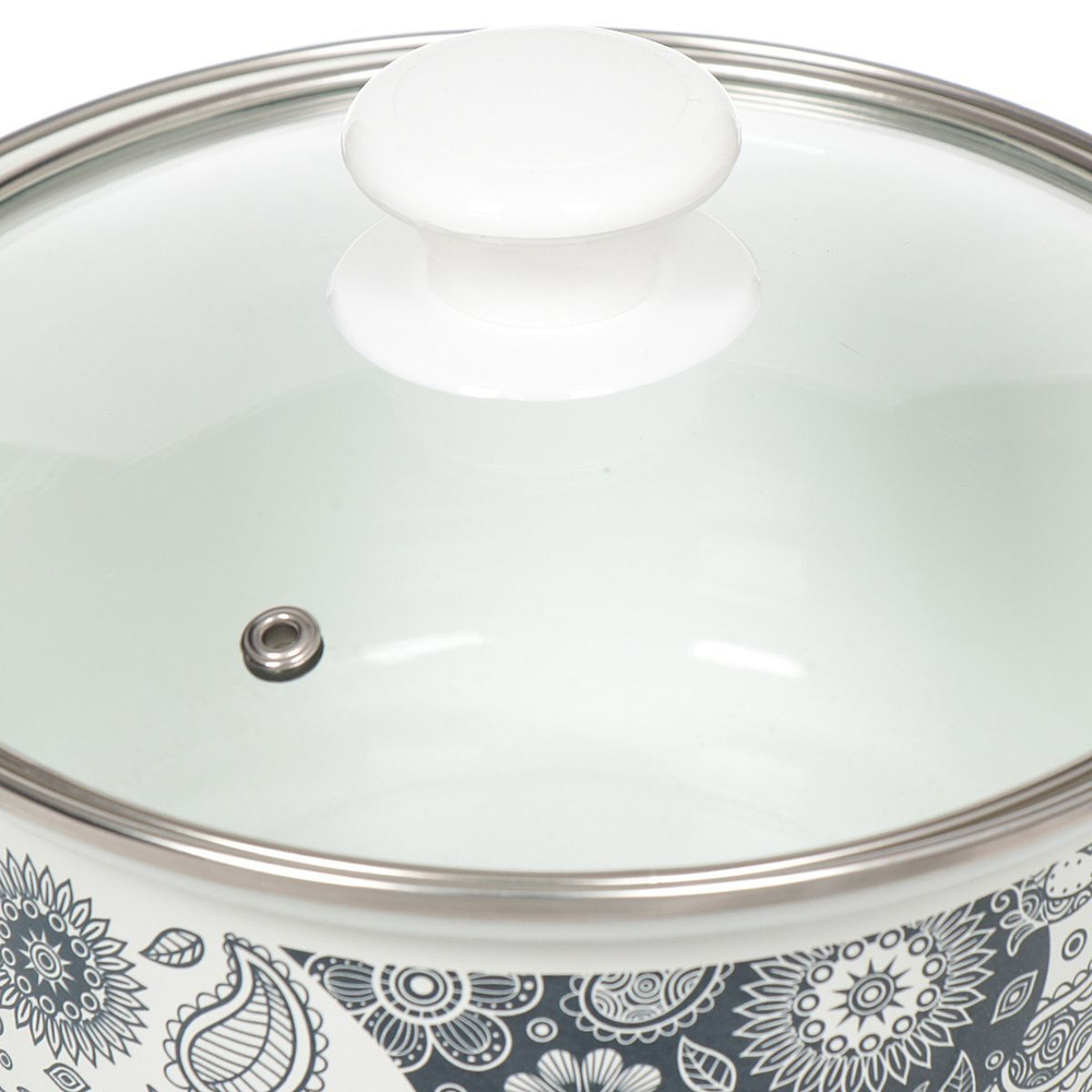 Набор эмалированной посуды 6 пр, кастрюли 2.3,3,4л, Керчь, День и ночь-1-Экстра