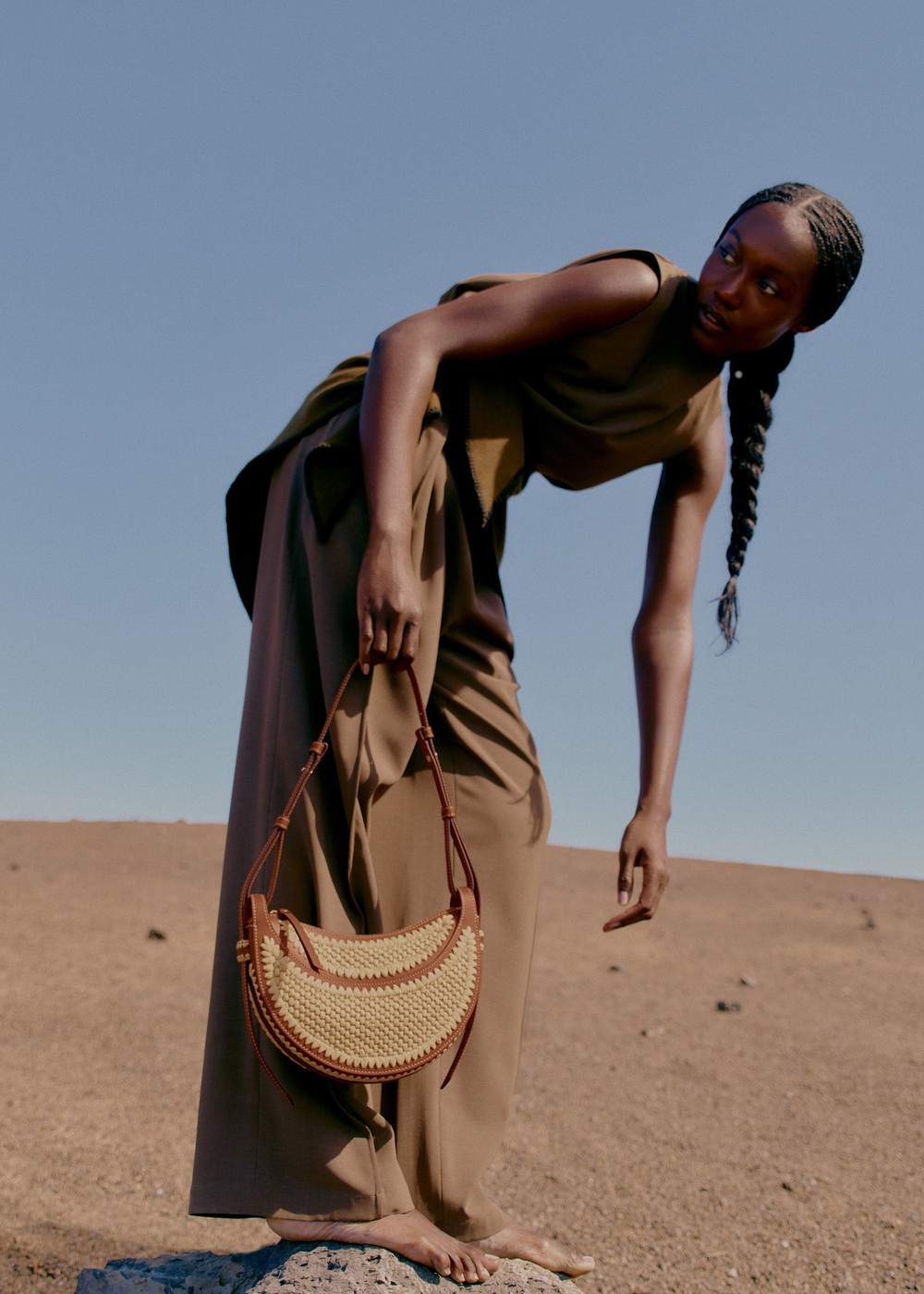 POLENE СУМКА NUMERO DIX, РАФИЯ