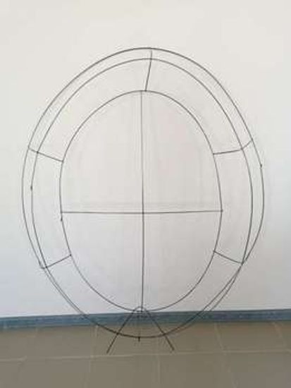 Ритуальный каркас-овал ОБЪЁМНЫЙ большой (1370 *1000)