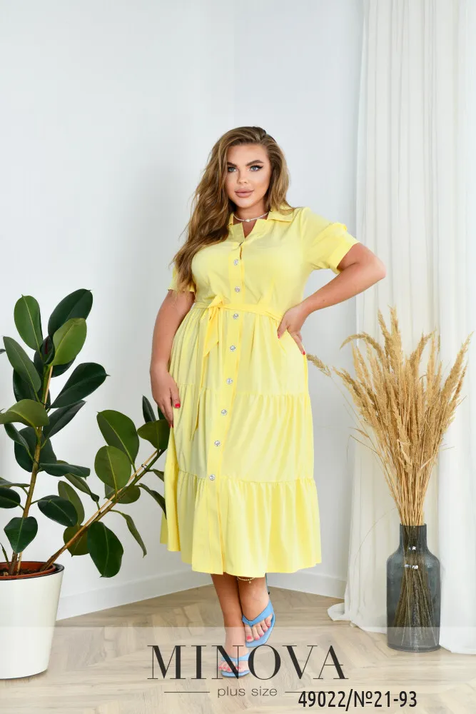 Платье 21-93-желтый Minova