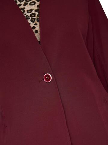 Marc Cain Жакет из костюмной вискозы без лацканов