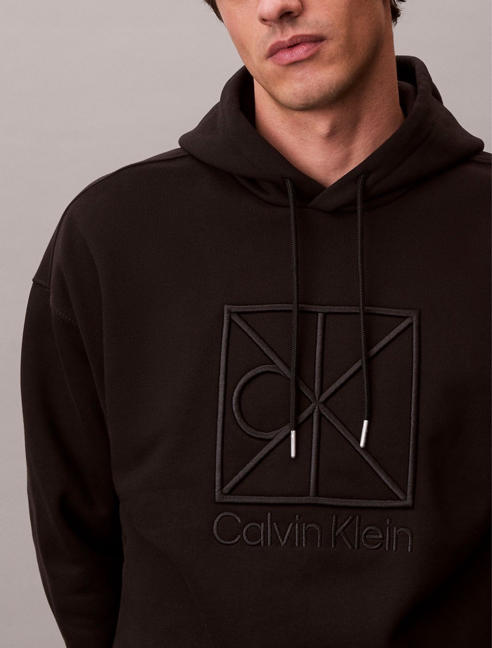 Худи Calvin Klein Heavy Jersey Logo Black