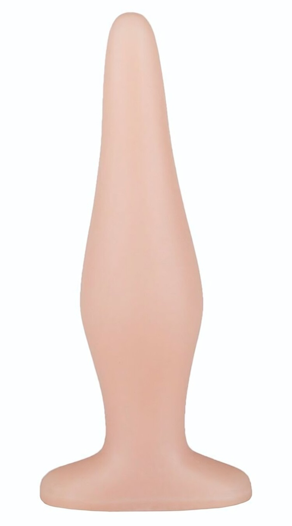 Телесная анальная пробка с широким основанием - 14 см. (Цвет: телесный)