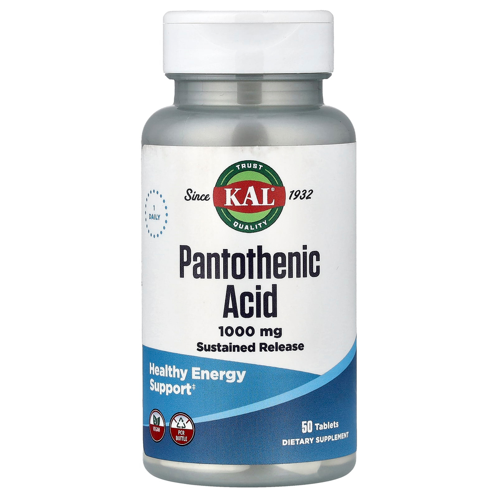 KAL, Пантотеновая кислота, 50 таблеток