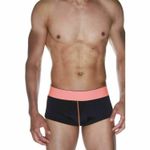 Мужские трусы хипсы черные с персиковой резинкой La Blinque 15532