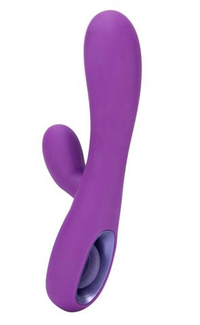 Фиолетовый вибромассажер Tease 6x Rabbit Style со стимуляцией клитора - 17,8 см. (Цвет: фиолетовый)