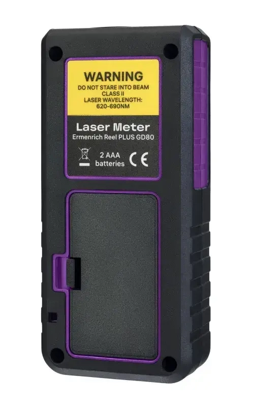 Лазерная рулетка Ermenrich Reel PLUS GD80, фиолетовый