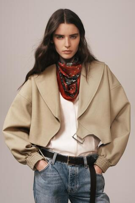 ZARA УКОРОЧЕННАЯ КУРТКА — ZARA WOMAN, БЕЖЕВЫЙ