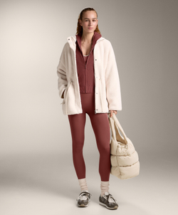 Oysho Длинный комбинезон Comfortlux с блоками, линялый махагон