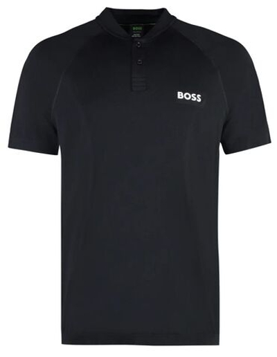 Теннисное поло BOSS x Matteo Berrettini Pariq MB Polo - Black