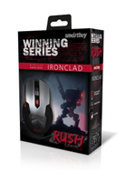 Мышь игровая проводная SmartBuy RUSH 731 Ironclad серебристо-черный