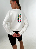 Свитшот женский оверсайз хлопок толстовка с начесом