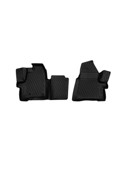 Коврики в салон для FORD Tourneo Custom (1+1 seats), 2013- , 2 шт. (полиуретан) CARFRD00021K