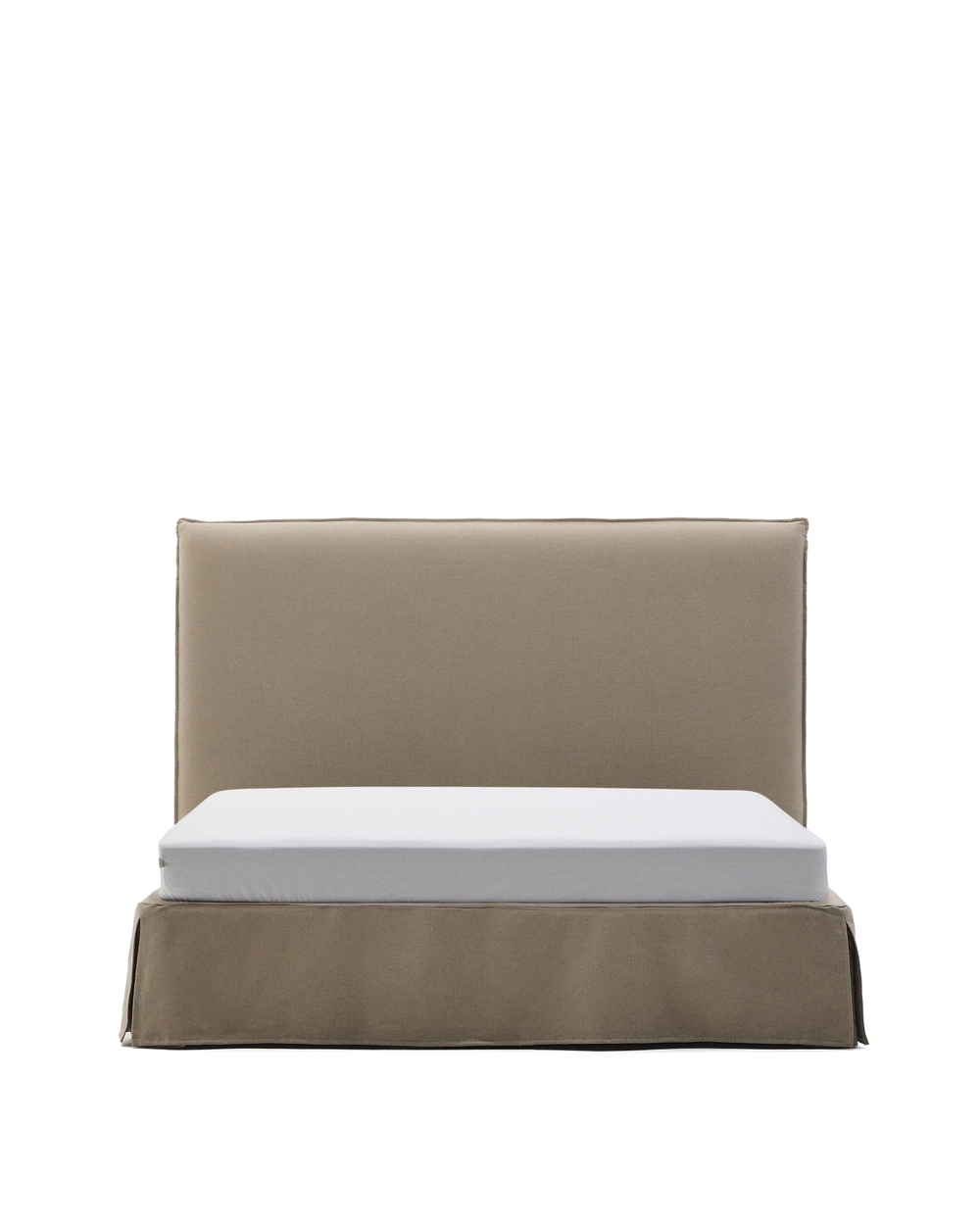 Jaira Кровать коричневого цвета со съемным чехлом для матраса размером 160 х 200