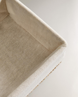 Zara Home Корзина из металла, цвет бежевый, 20 см