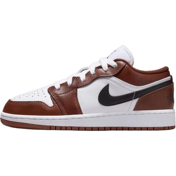 Jordan Air Jordan 1 Детские баскетбольные мячи Низкие цены Черно-белые Коричнев...