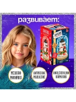 Конструктор блочный ночник «Снеговик», 131 деталь, с гирлянд