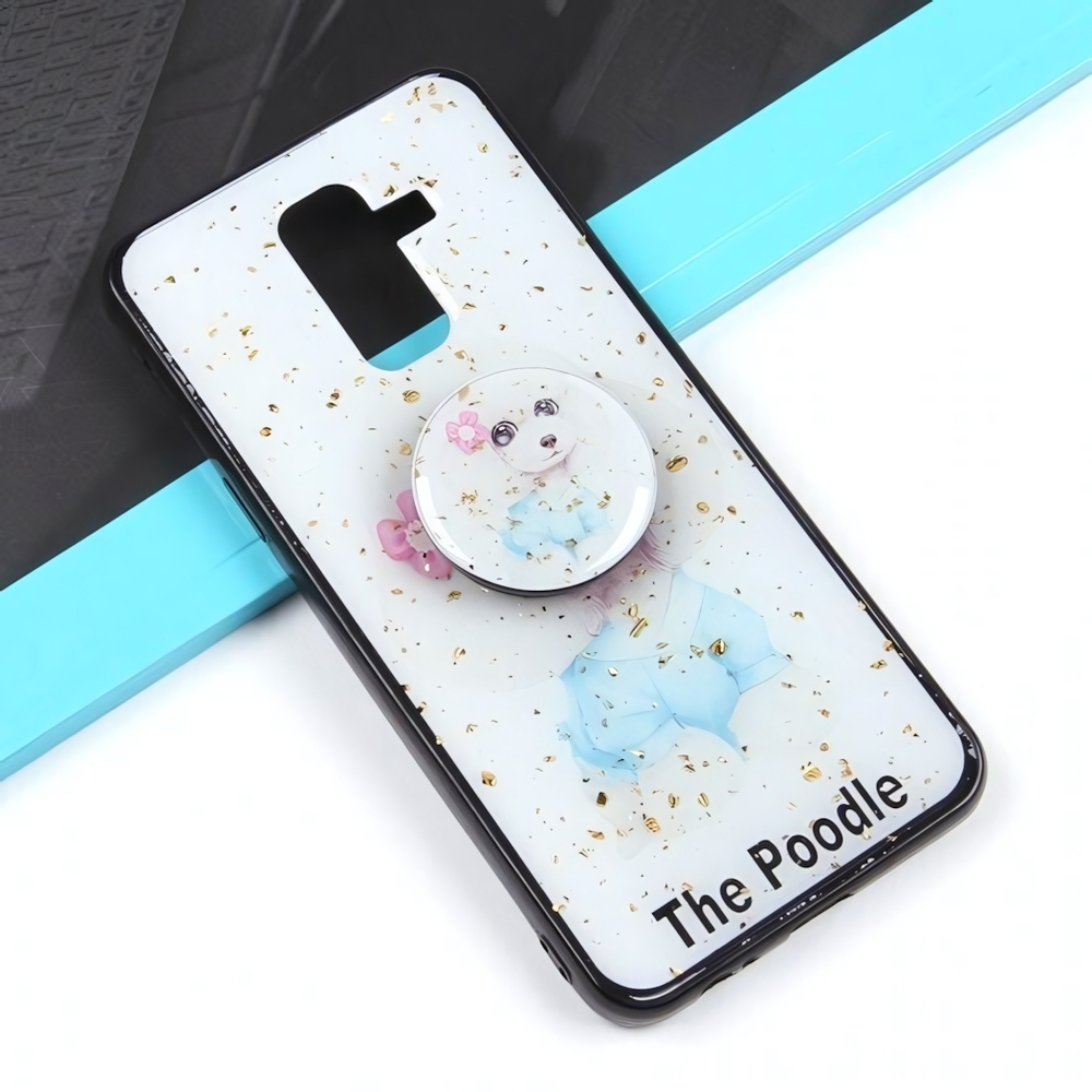 Чехол ТПУ с попсокетом для Samsung Galaxy J8 (2018), 010898