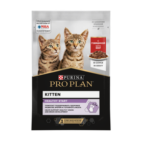 Про План Kitten Говядина в Соусе 85гр.
