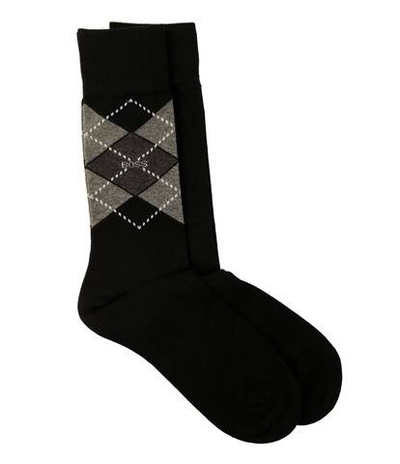 носки 2 пары argyle BOSS BLACK - черный(50478352)