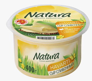 СЫР NATURA СЛИВОЧНЫЙ 45% ЦИЛИНДР 400ГР