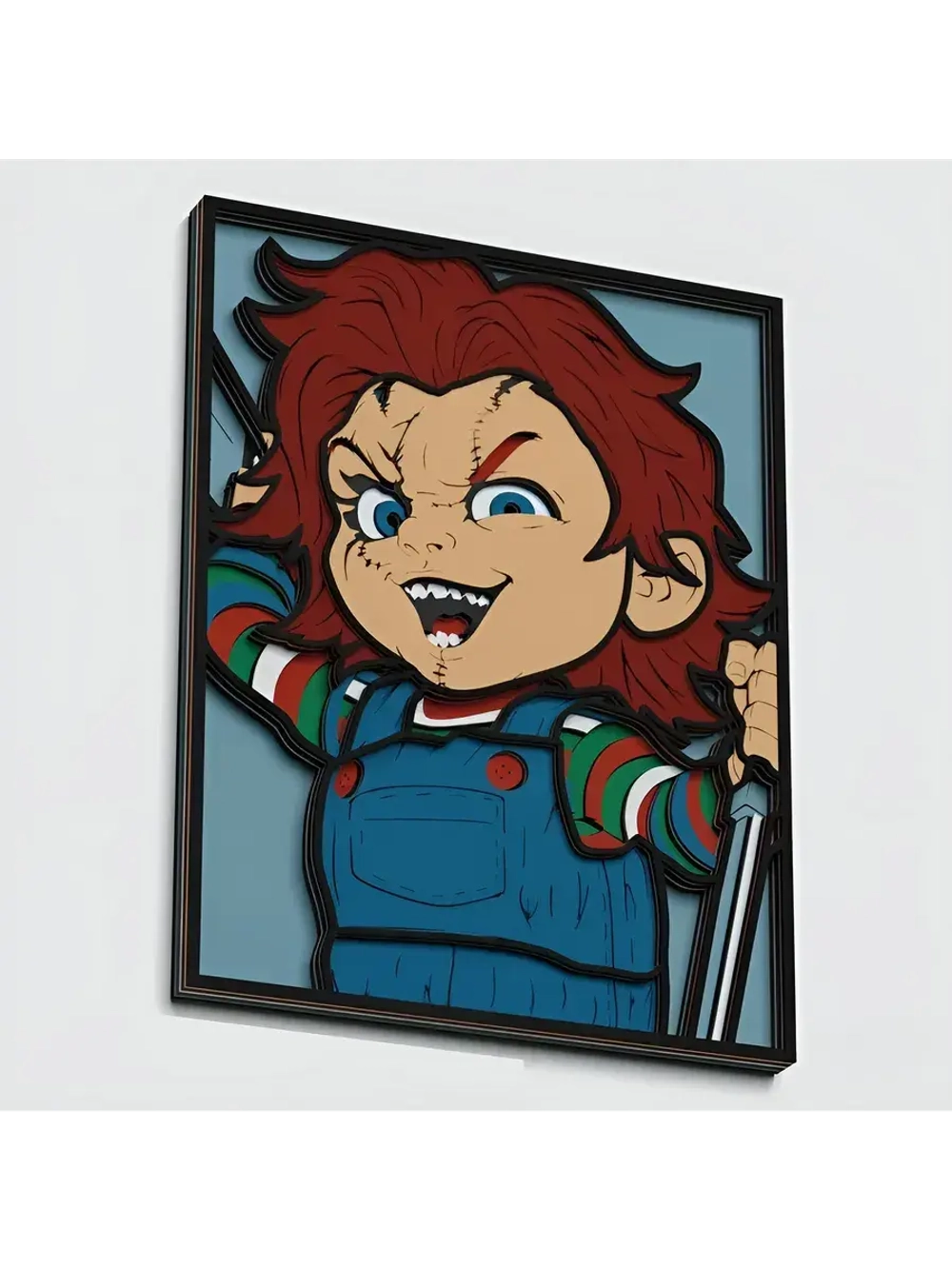 3D Картина по номерам из дерева Чаки, 23x30 см